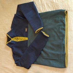 LL Bean Snap Collar Top